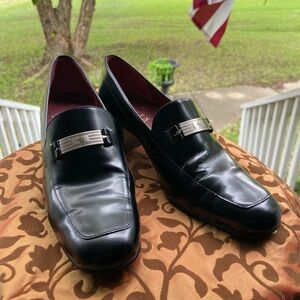 Lauren Ralph Lauren Women’s Black, Block-heel “Sibyl” Loafer